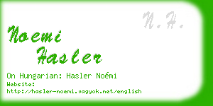 noemi hasler business card